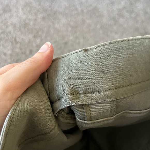 NWT SPANX Stretch Twill Straight Leg Pant in Olive Oil Womens Size M - Picture 15 of 16